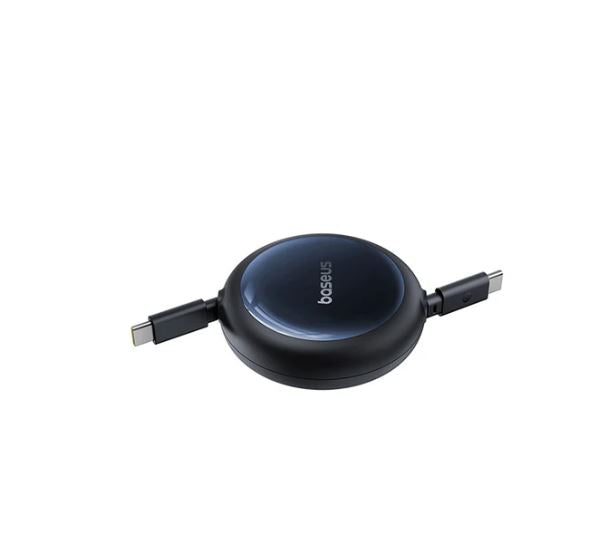 Baseus Nomos Retractable Charging Cable USB-C to USB-C 100W 1.5m Cosmic Black