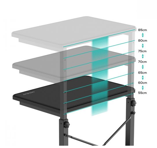 activiva Height Adjustable PC & Printer Storage Stand