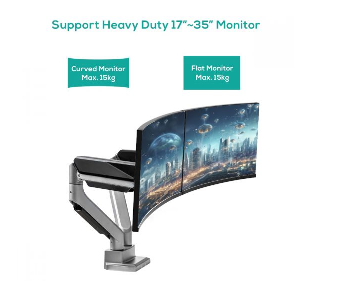 activiva Heavy Duty Dual Monitor Screen Gas Spring Monitor Arm