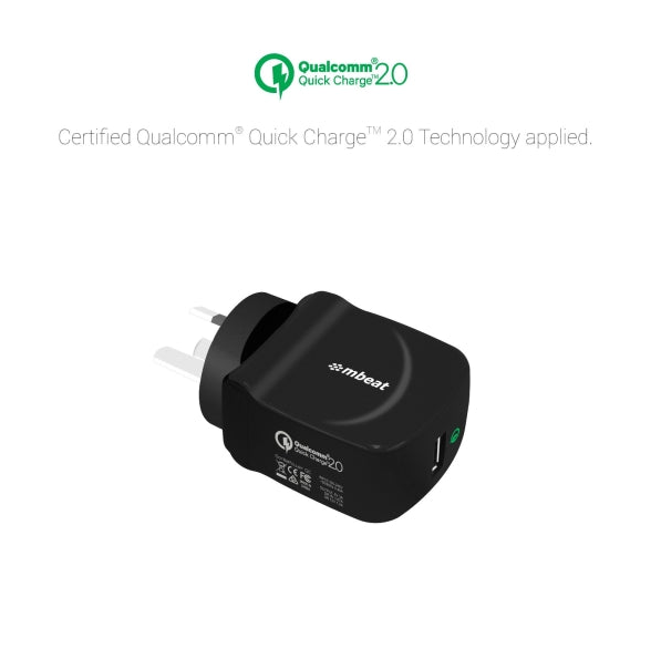 Mbeat Gorilla QC Quick Charge2.0 USB Wall Charger