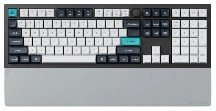 Keychron Silicone Palm Rest Gray K10 / C2 / C2 Pro