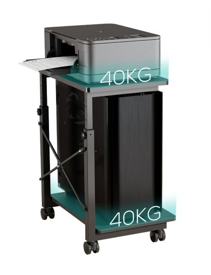 activiva Height Adjustable PC & Printer Storage Stand