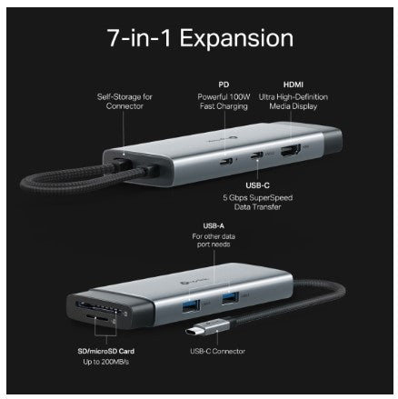 TP-Link UH7020C USB Type-C 7 in 1 Hub