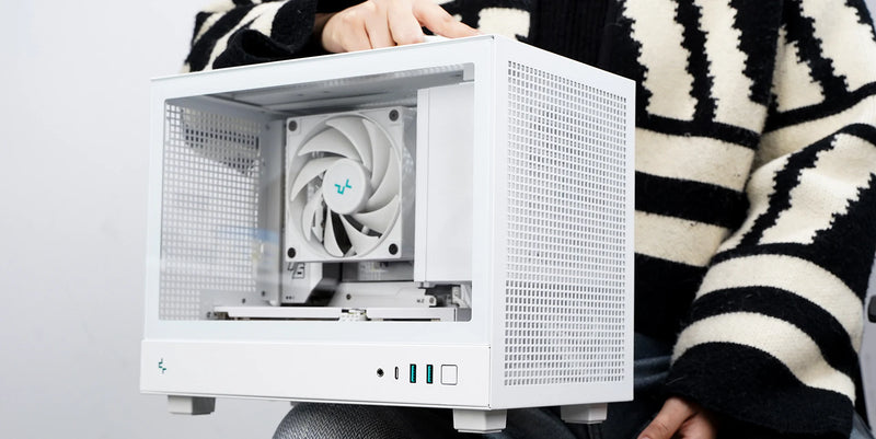 Deepcool CH160 ITX PORTABLE MINI TOWER CASE WHITE