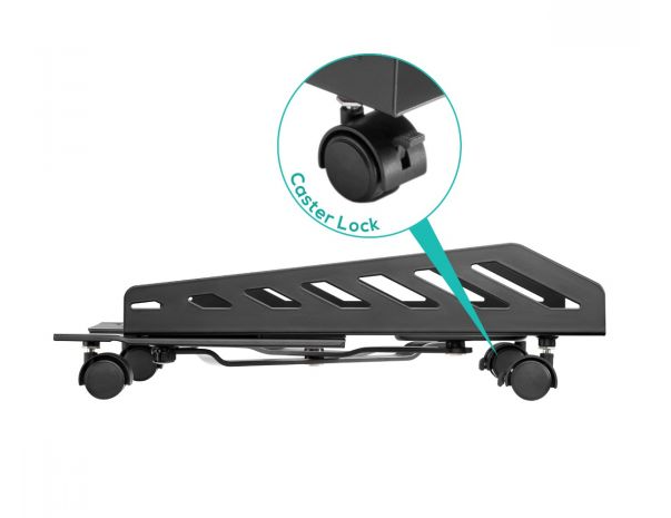 activiva Heavy-Duty PC Mobile Floor Stand with Casters