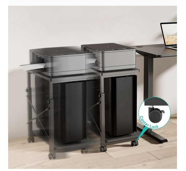 activiva Height Adjustable PC & Printer Storage Stand