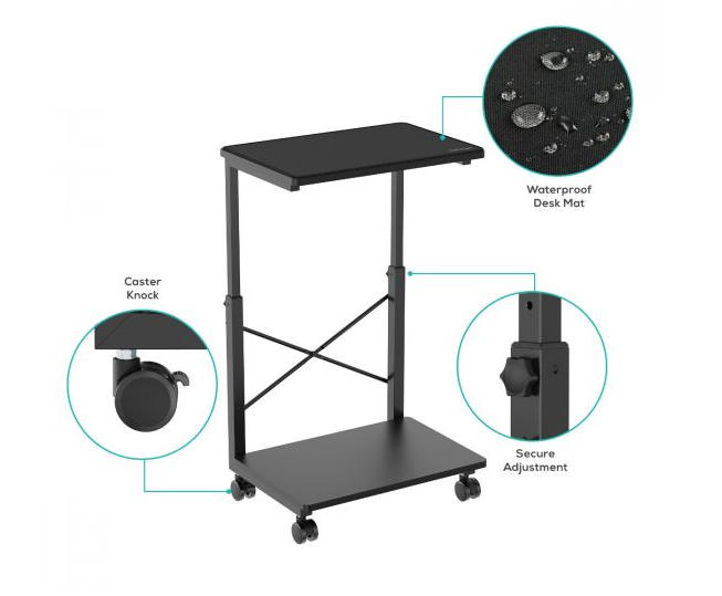 activiva Height Adjustable PC & Printer Storage Stand