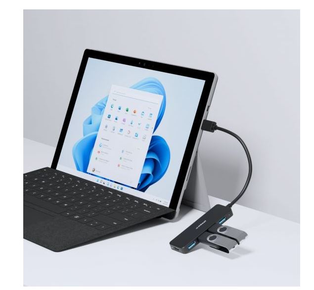 mbeat 4-Port USB 3.0 Hub with USB-C DC Port