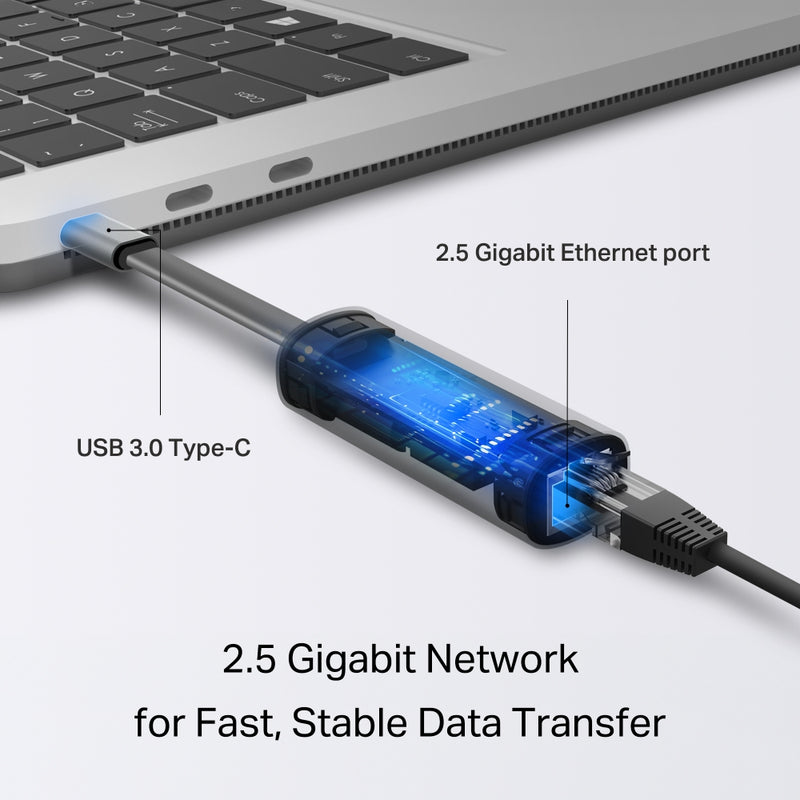 TP-Link UE302C, USB Type-C to 2.5 Gigabit Ethernet Network Adapter