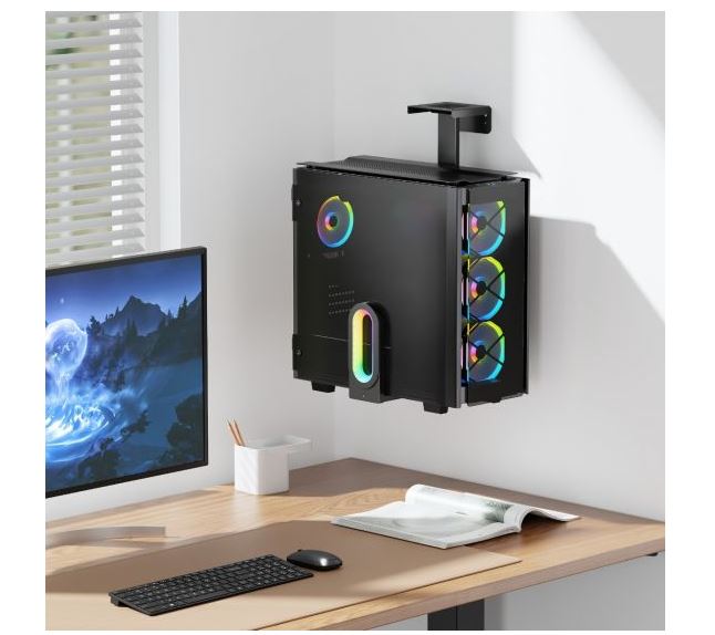 activiva RGB Ultra-Wide Adjustable Wall & Under-Desk Gaming PC Mount