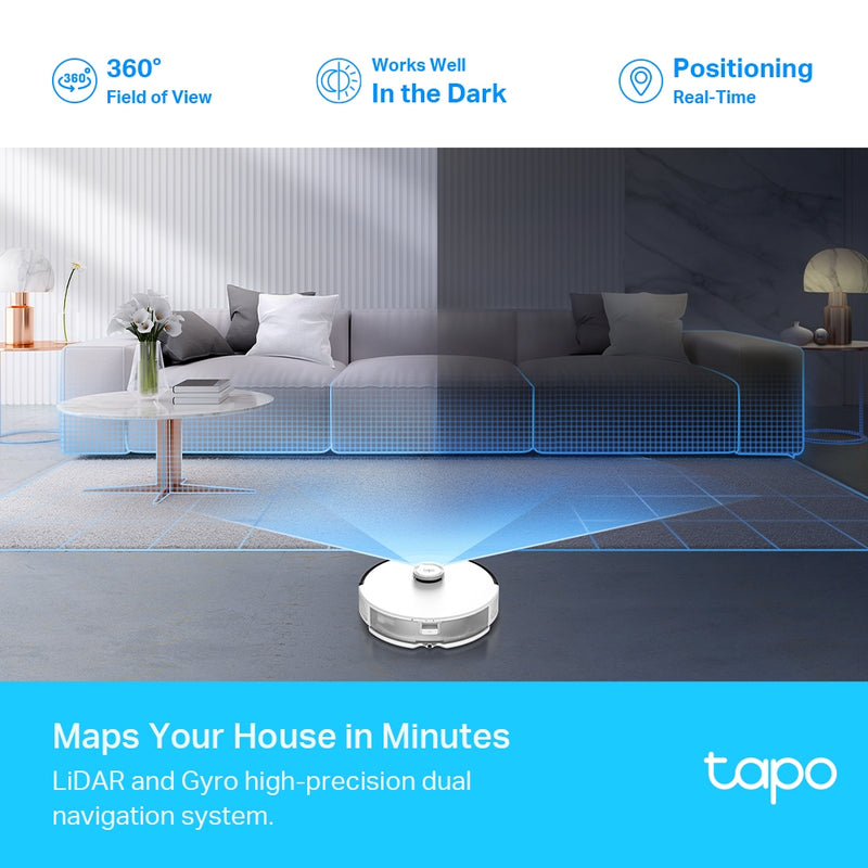 TP-Link Tapo RV30, LiDAR Navigation Robot Vacuum & Mop