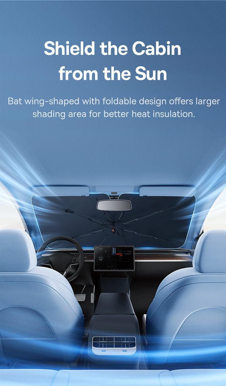 Baseus CoolRide Series Windshield Sunshade Umbrella Cluster Black