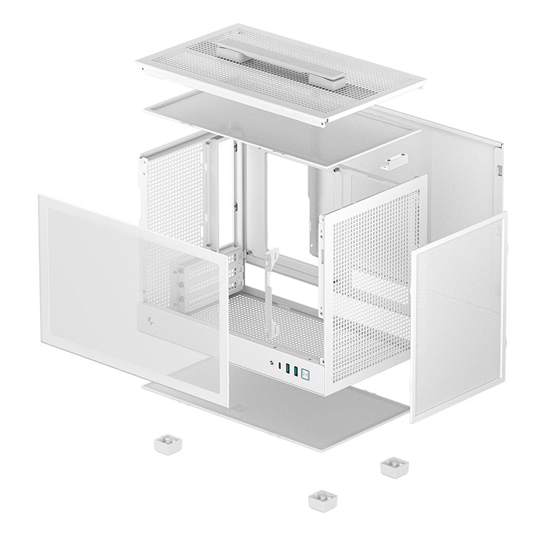 Deepcool CH160 ITX PORTABLE MINI TOWER CASE WHITE