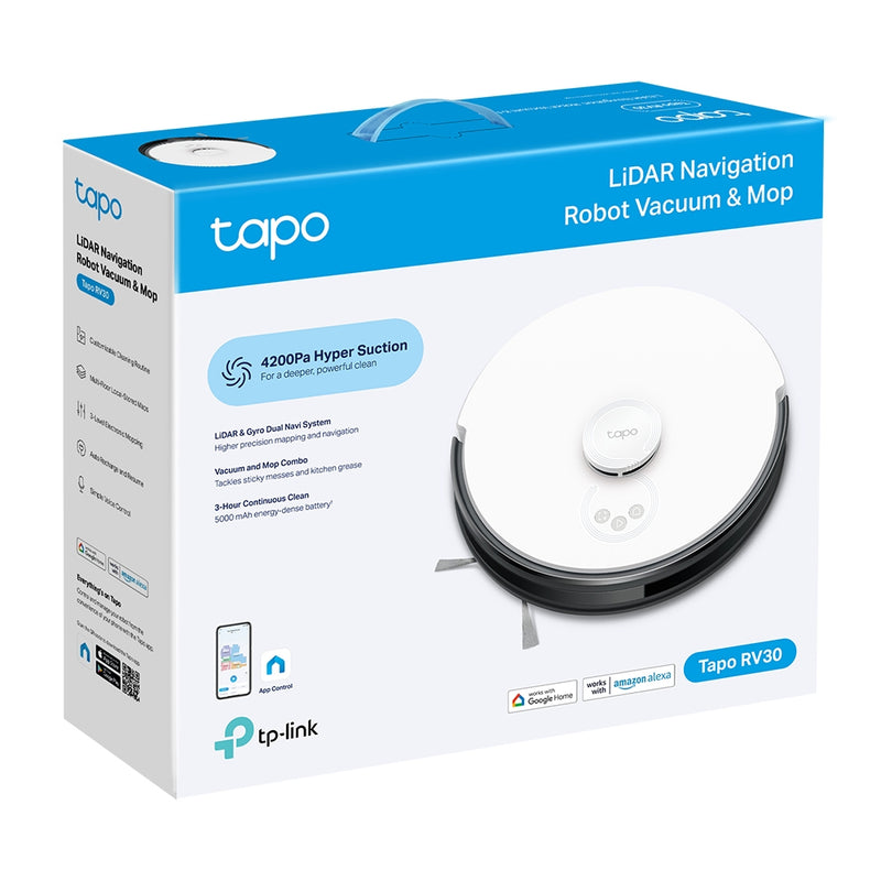 TP-Link Tapo RV30, LiDAR Navigation Robot Vacuum & Mop