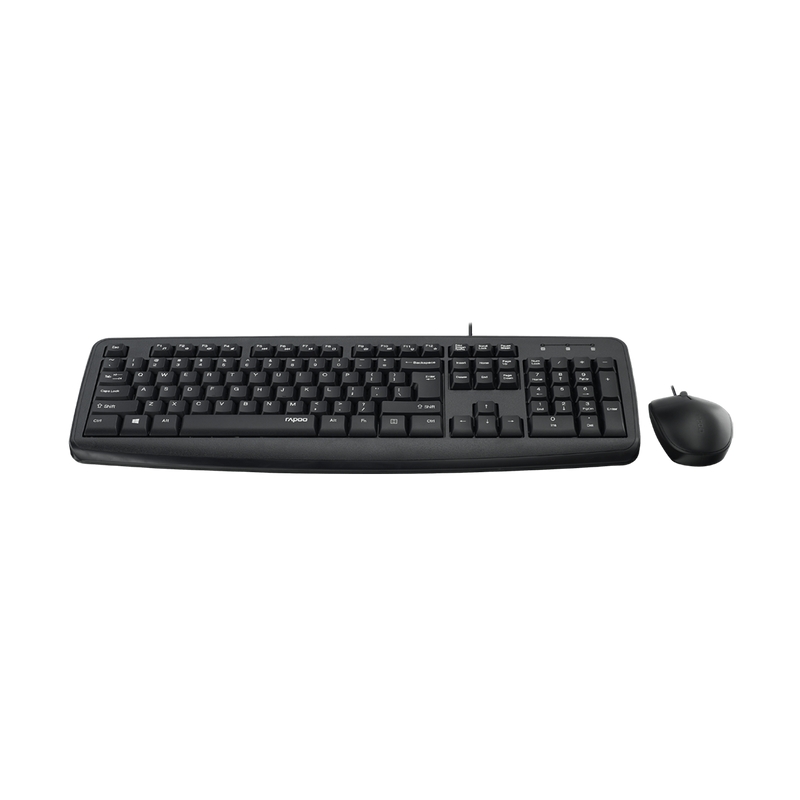 Rapoo NX1600 Wired Mouse & Keyboard Combo Black