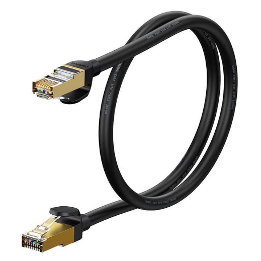 Baseus High Speed Cat 7 RJ45 10 Gigabit Network Cable (Round Cable) 1m Black