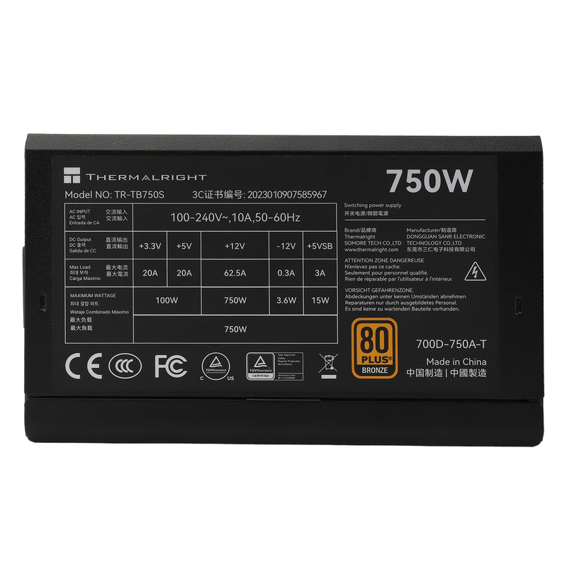 Thermalright TR-TB750S 80+ Bronze NON modular PSU