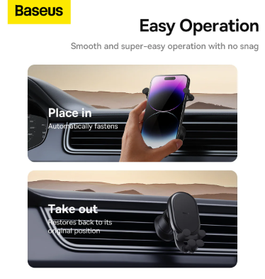 Baseus Stable Gravitational Car Mount Air (Air Outlet Version) Black