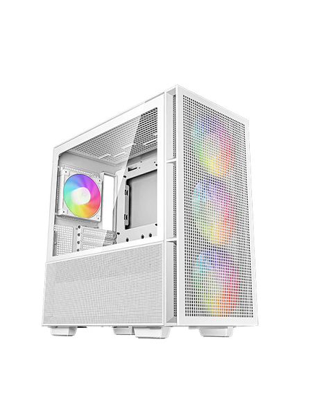 Deepcool CH560 hybrid airflow and dual 360 AIO supported ATX case White