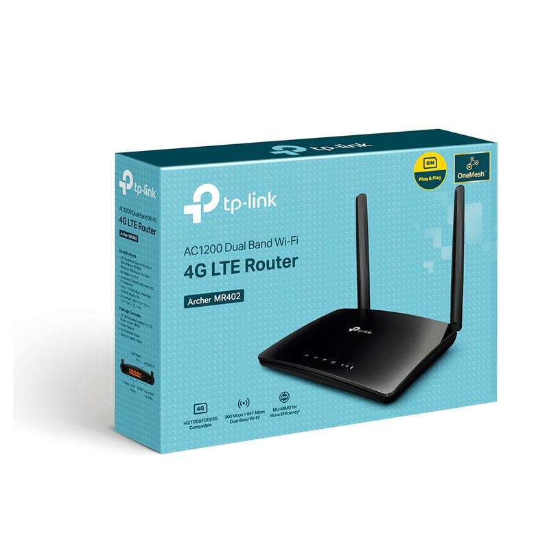 TP-Link Archer MR402 AC1200 Wireless Dual Band 4G LTE Router