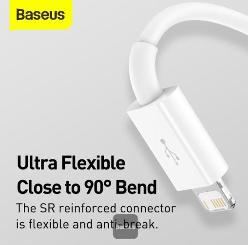 Baseus Superior Series Fast Charging Data Cable USB to M+L+C 3.5A 1.5m White