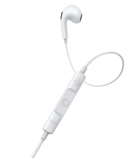 Baseus Encok 3.5mm Lateral In-Ear Wired Earphone H17 White