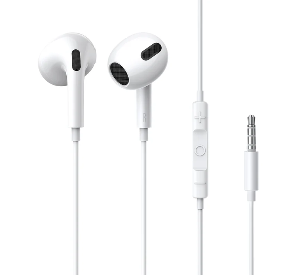 Baseus Encok 3.5mm Lateral In-Ear Wired Earphone H17 White