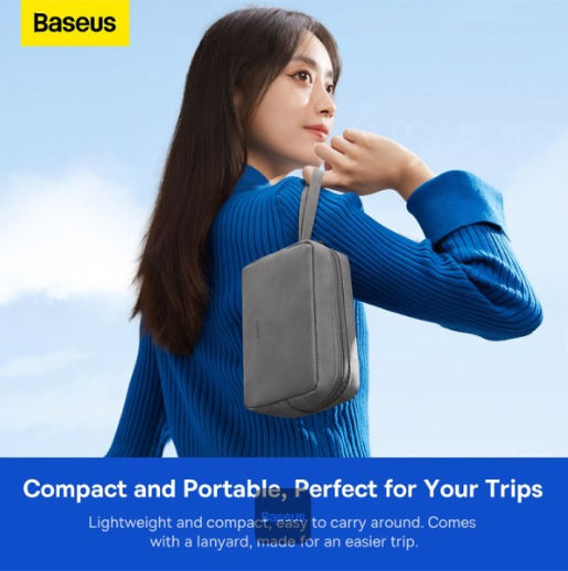 Baseus EasyJourney Series Storage Bag, Dark Gray