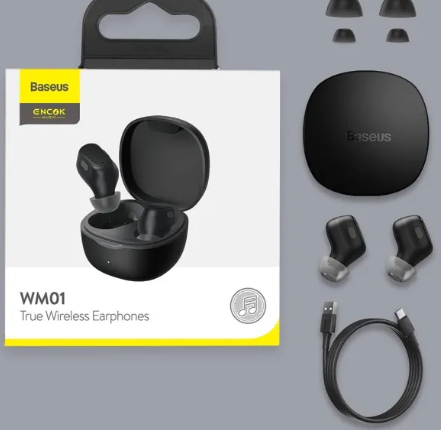 Baseus Encok True Wireless Earphones WM01 Black