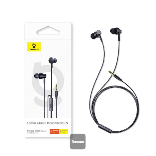 Baseus Encok HZ11 Wired Earphones Cluster Black