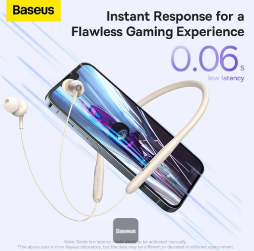 Baseus Bowie P1 Neckband Wireless Earphones Stellar White