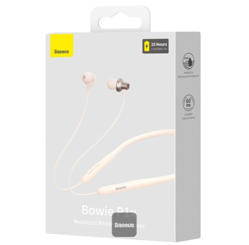 Baseus Bowie P1 Neckband Wireless Earphones Stellar White