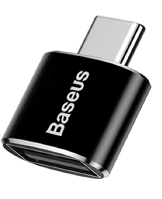 Baseus Mini USB Female to Type-C Male Adapter Converter Black