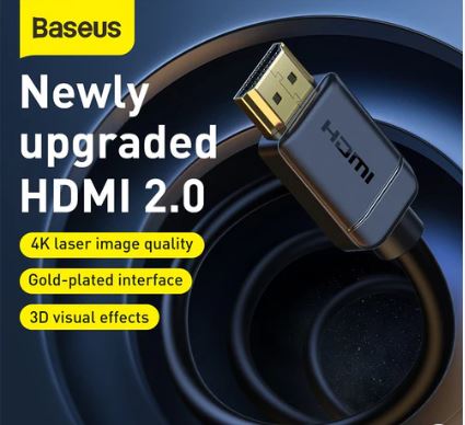 Baseus High Definition Series HDMI to HDMI Adapter Cable 2M Black