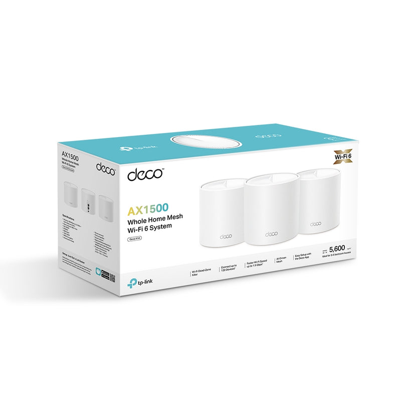 TP LINK AX1500 Whole Home Mesh Wi-Fi 6 System - 3 Pack