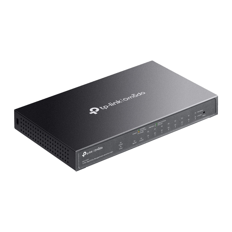 TP-Link ES210GMP, Omada 10-Port Gigabit Easy Managed Switch with 8-Port PoE+