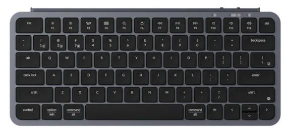 Keychron B1 Pro B1P-K1, 75% layout,  Space Grey, Wireless Ultra-Slim Wireless Keyboard