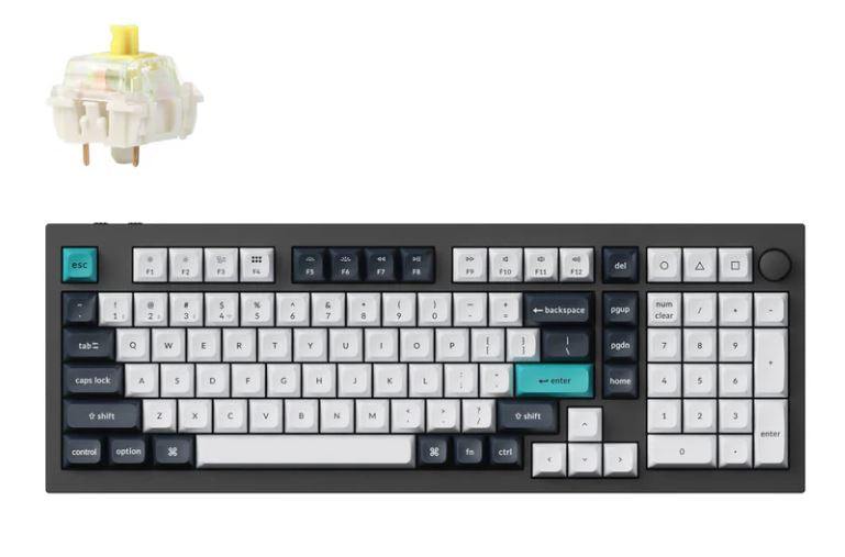 Keychron Q5M-M4 Max, 96% layout 100 Keys, Banana Switch, RGB, Black, Hot Swap QMK/VIA Gateron Wireless Mechanical Max Keyboard