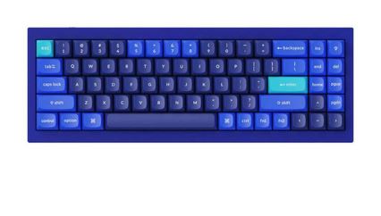 Keychron Q7-J3, 70% Layout 72 Keys, Brown Switch, RGB, Blue Frame, Hot-Swap, QMK, Gateron G Pro, Mechanical Wired Keyboard