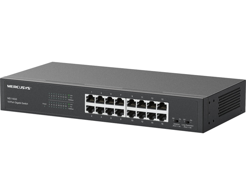 Mercusys MS116GS 16-Port Gigabit Desktop/Rackmount Switch