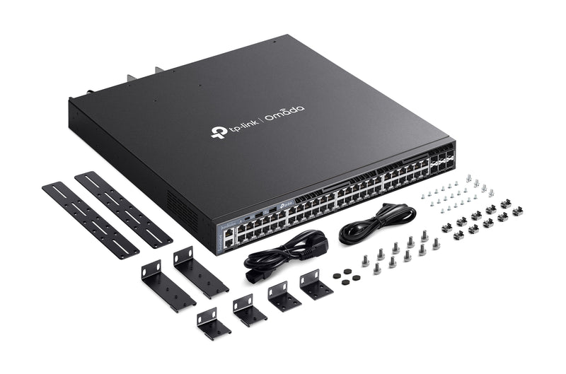 TP-Link SG6654XHP, Omada 48-Port Gigabit Stackable L3 Managed PoE+ Switch with 6 10G Slots