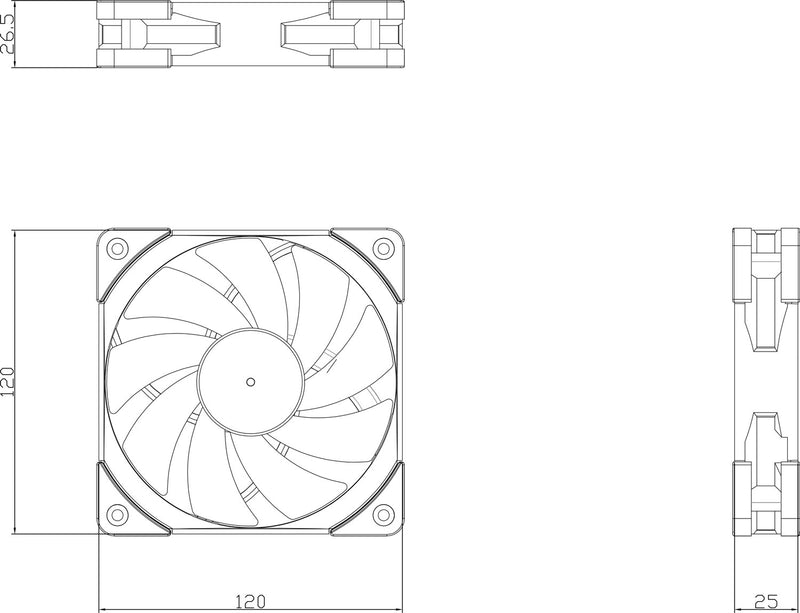 Thermalright TL-C12RB-S V2(single) reverse ARGB fan