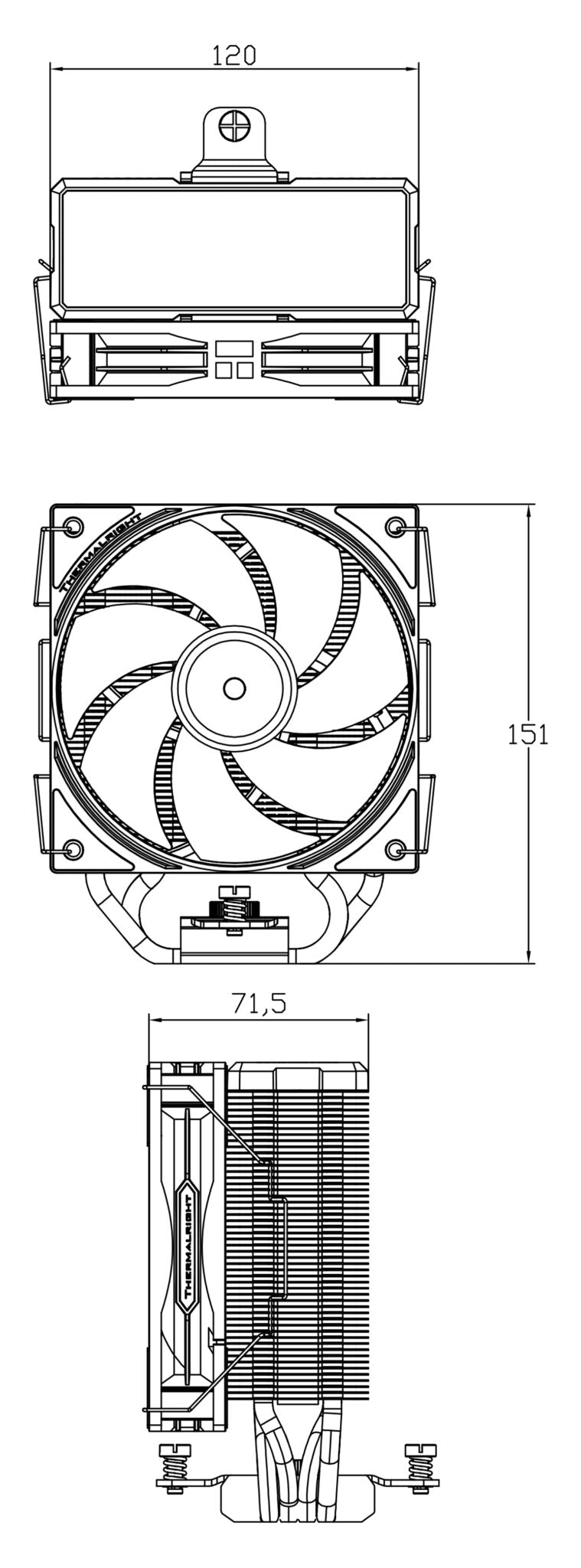 Thermalright Assassin X 120 R Digital Argb White