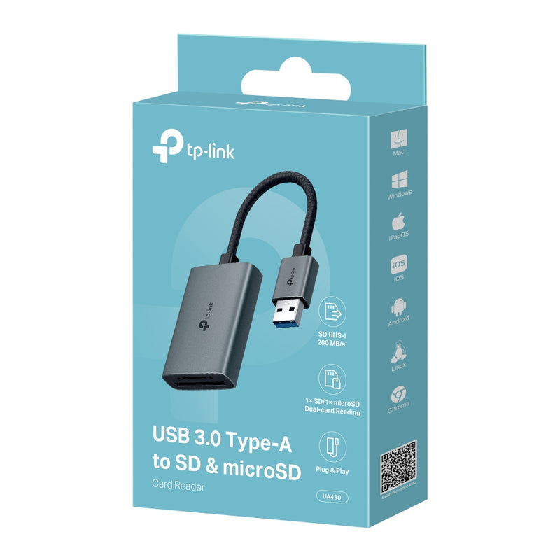 TP-Link UA430 USB 3.0 Type-A to SD & microSD 3.0 Card Reader