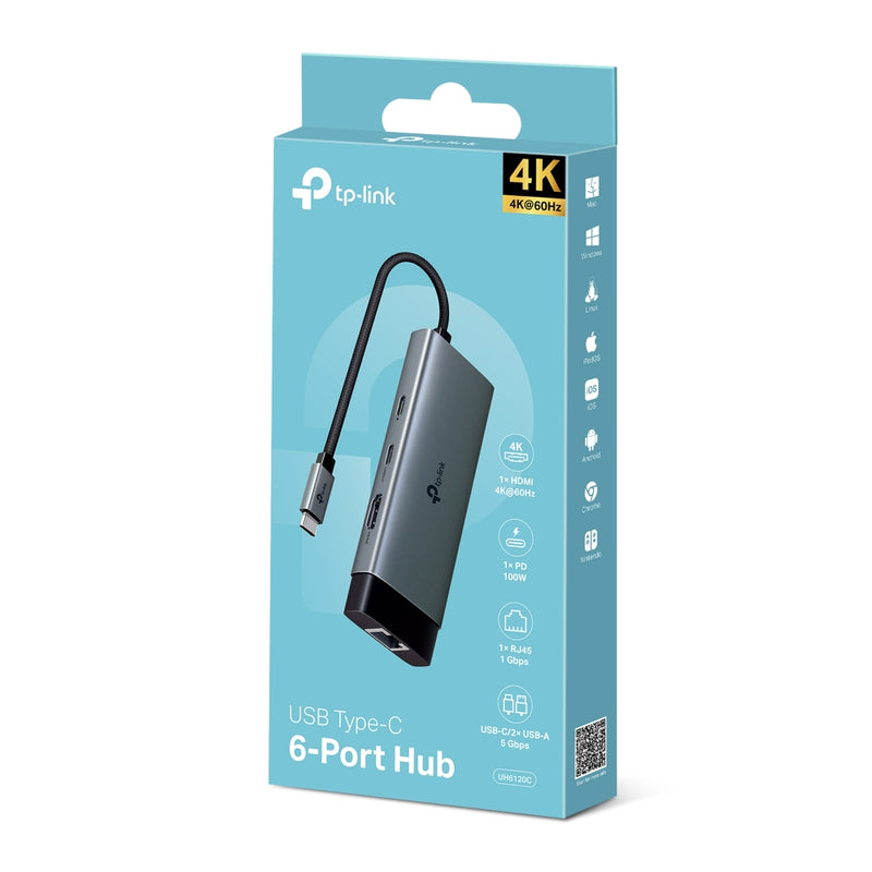 TP-Link UH6120C, USB Type-C 6-Port Hub