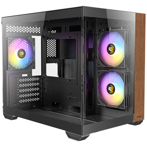 Antec CX600M Wood ARGB mid tower gaming case