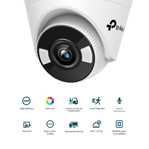 TP-Link VIGI C430 (4mm) 3MP Full-Colour Turret Network Camera